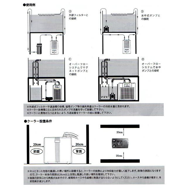ゼンスイ 水槽用クーラー ZC−100α 〜100L アクアリウム