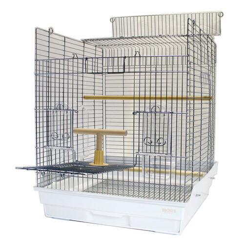 鳥かご　ＨＯＥＩ　４６５オカメステンレス　ホワイト　（４６．５×４６．５×５８ｃｍ）　中型インコ　オカメインコ_3