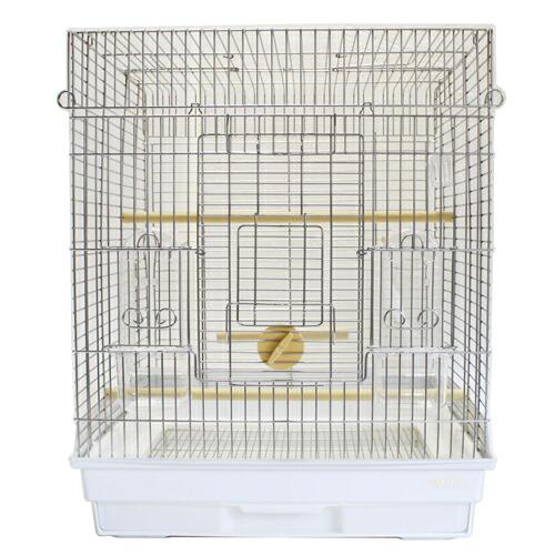 鳥かご　ＨＯＥＩ　４６５オカメステンレス　ホワイト　（４６．５×４６．５×５８ｃｍ）　中型インコ　オカメインコ_4