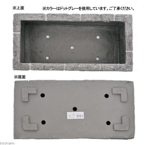 プランター　ＦＲＰ　レンガ調プランター　６００Ｔ　Ｒブラウン（Ｗ６０×Ｄ３０×Ｈ２５ｃｍ）　お一人様１点限り_2