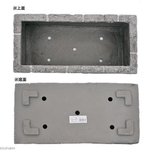プランター　ＦＲＰ　レンガ調プランター　６００Ｇ　ドットグレー（Ｗ６０×Ｄ３０×Ｈ２５ｃｍ）　お一人様１点限り_2