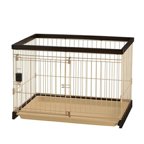 【新品未使用】Richell木製掃除簡単ペットサークル 90-60ダークブラウン リッチェル（Richell） 木製お掃除簡単サークル90−60 ダーク