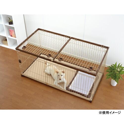リッチェル（Richell） 木製お掃除簡単ペットサークル150−80屋根