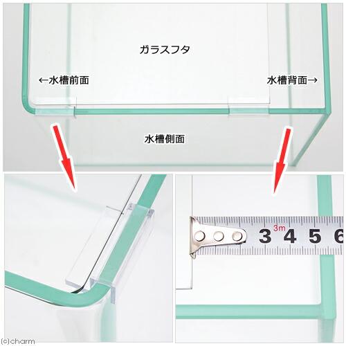 アクロ ガラス水槽 アクロ60 スーパークリア 前面曲げ 60×30