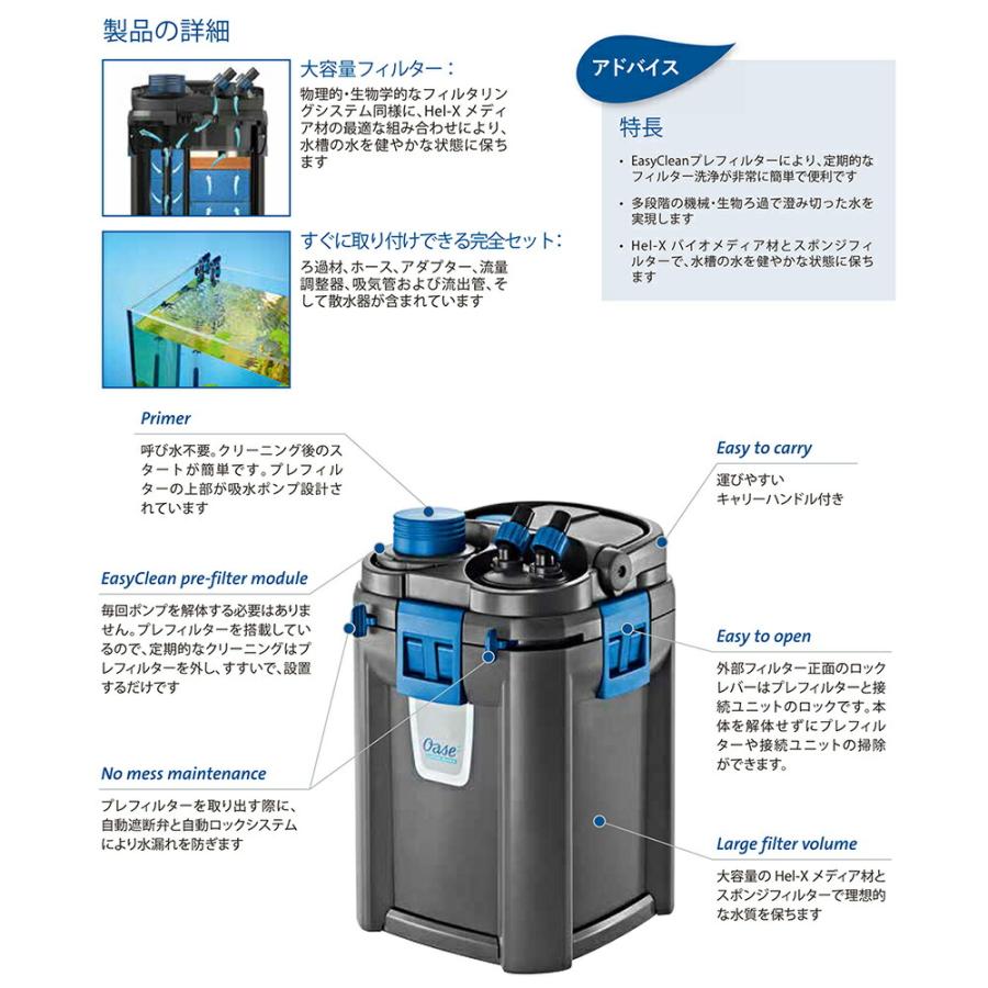 Oase 外部フィルター 外部式フィルター バイオマスター250 120L