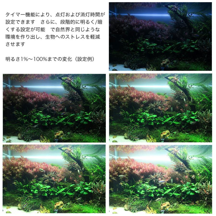 Ｃｈｉｈｉｒｏｓ　ＬＥＤ　ＷＲＧＢ２　９０　１０周年モデル　ブラック　ＲＧＢライト　調光機能付き　６２００ｌｍ　熱帯魚　水草　アクアリウム　水槽照明_3