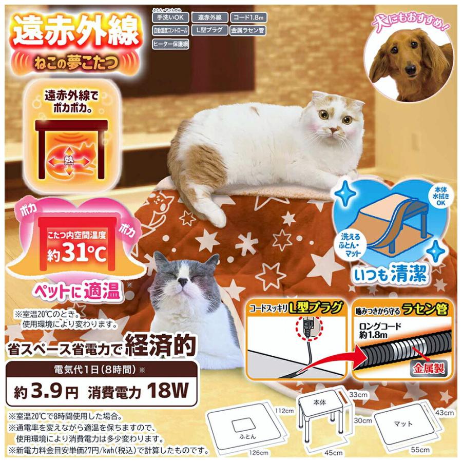 キャティーマン ドギーマン 遠赤外線 ねこの夢こたつ コタツ