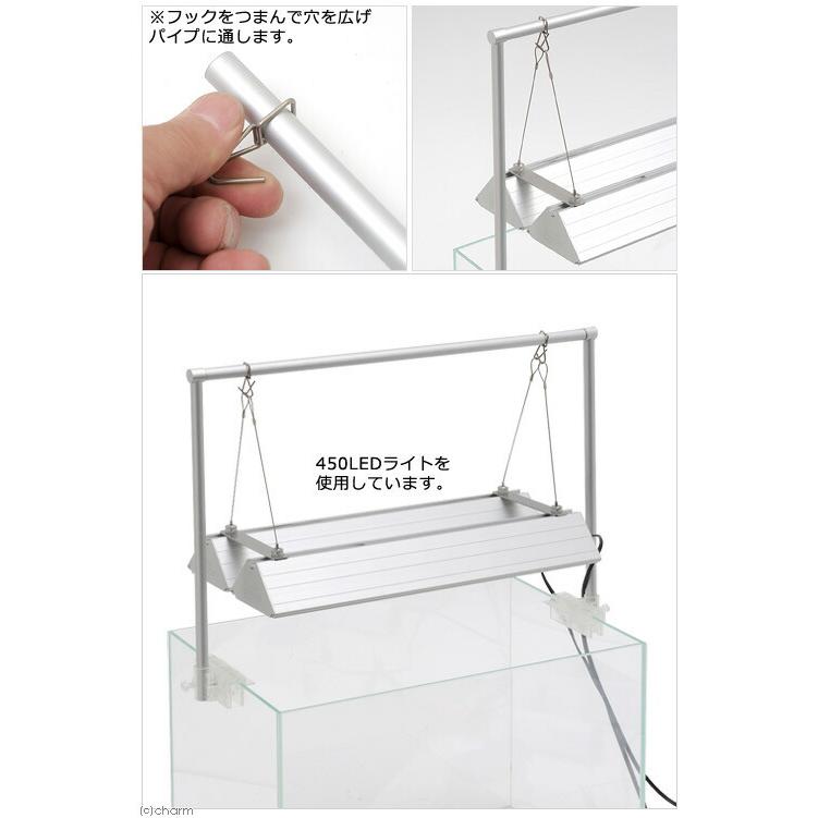 アクロ　ＴＲＩＡＮＧＬＥ　ＬＥＤ　ＧＲＯＷ＆ＢＲＩＧＨＥＴ　１２００　吊り下げ用ライトスタンドセット　アクアリウム　水槽　照明_4