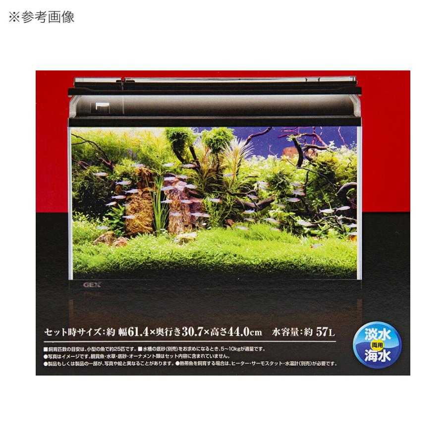 GEX 水槽セット マリーナ600BKST LED＆デュアルクリーン