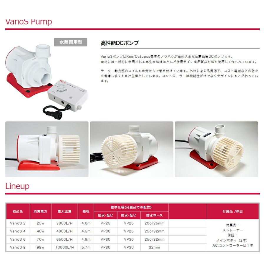 OCTO JAPAN OCTO VarioS 2 25W 〜3000L／H DC