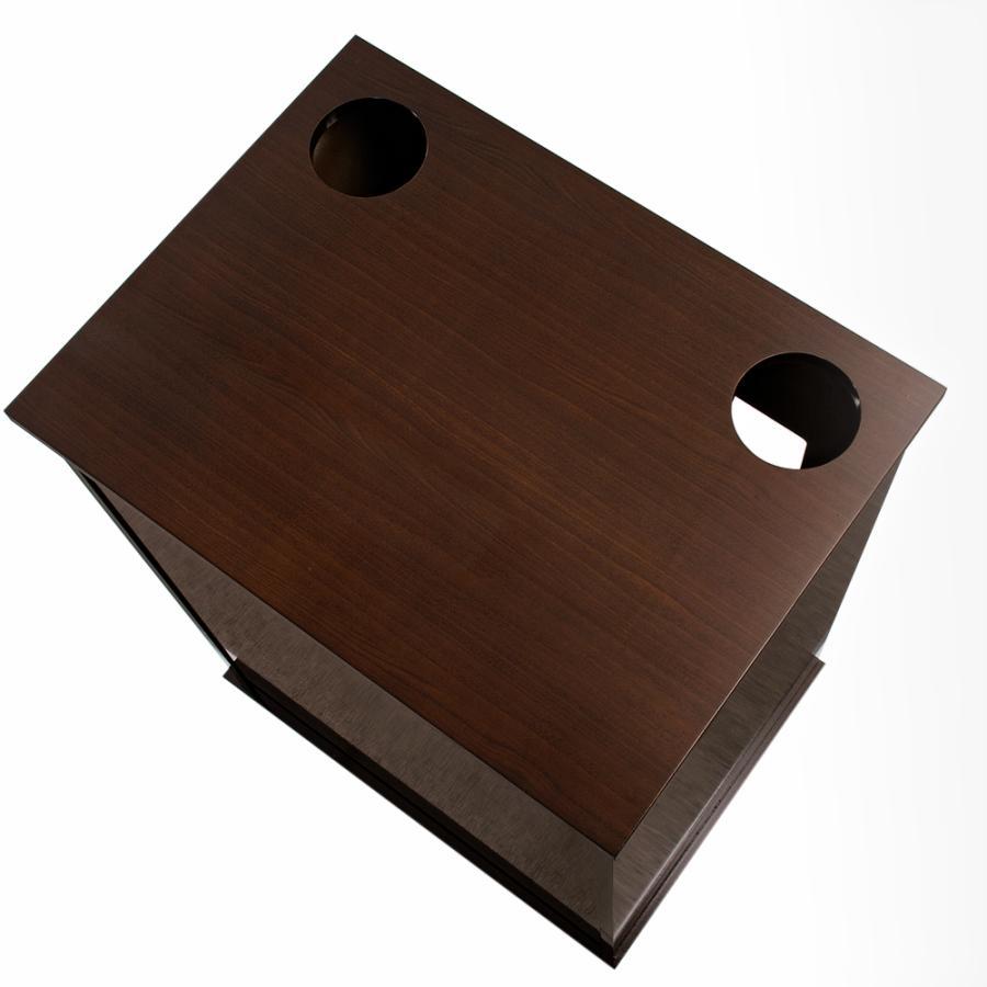 大型）（組立済）水槽台 アクロ 60×45×80 穴有り ウォルナット