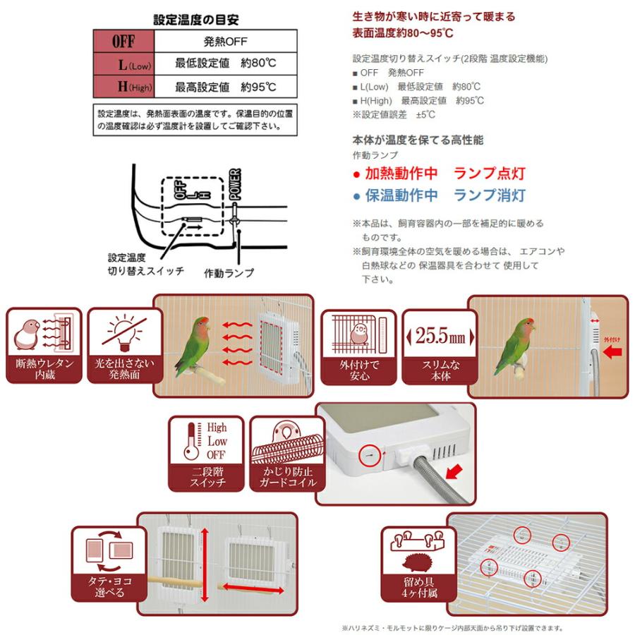 三晃商会 外付け スリムヒーター 15W : charm 第2ヤフー店 - 通販