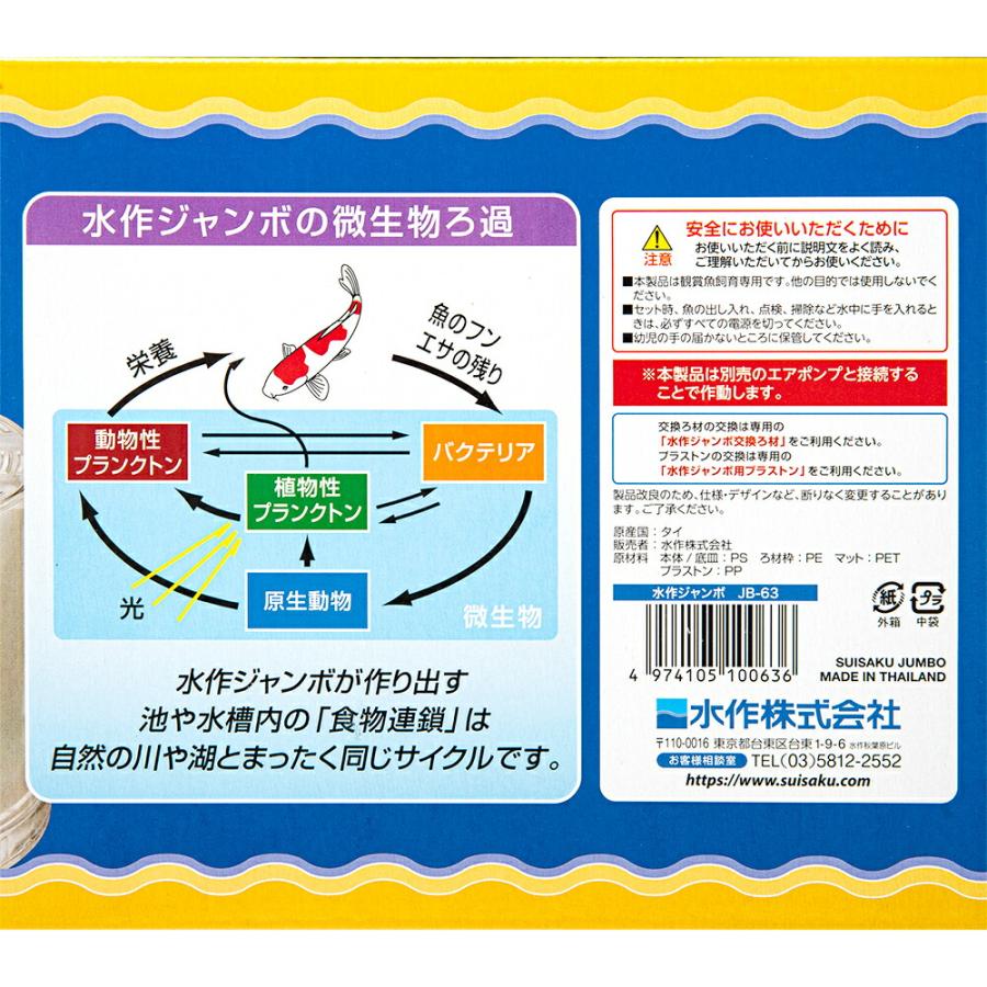 水作ジャンボ 交換ろ材付きセット : charm 第2ヤフー店 - 通販 - Yahoo