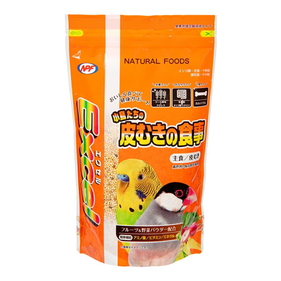 NPF エクセル 小鳥たちの皮むきの食事 600g 鳥 フード 餌 えさ