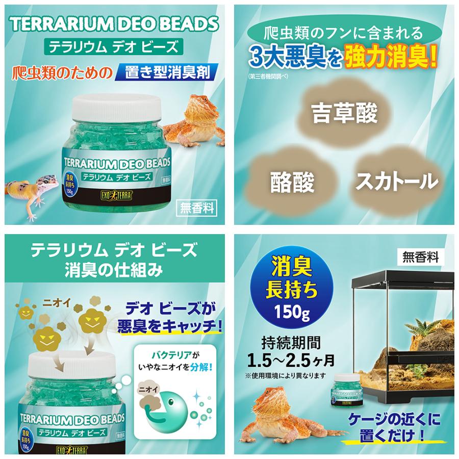 GEX テラリウムデオビーズ 無香料 消臭 爬虫類 : charm 第2ヤフー店
