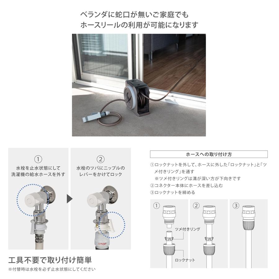 tetsushi／クリタック軟水機2個セット タカギ 洗濯機蛇口用ニップルセット GWA4411CG : charm 第2