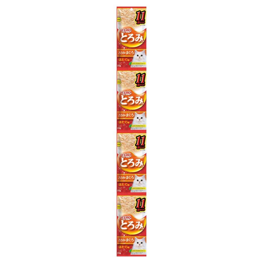 いなば　ＣＩＡＯ　とろみプチ４連パック　１１歳からのささみ・まぐろほたて味　３５ｇ×４×２４