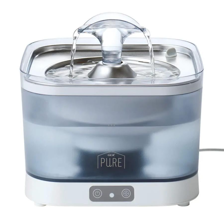 GEX　PURE ウォーターファウンテン　給水器 猫 給水器 水飲み GEX PURE PRIME ウォーターファウンテン