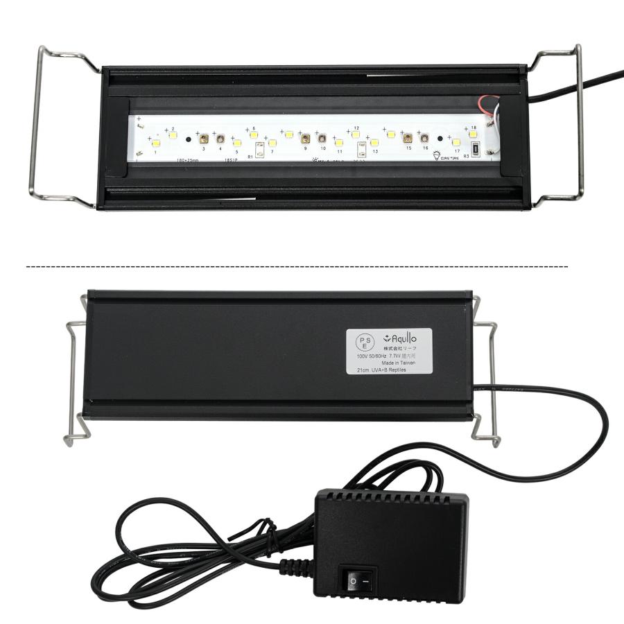 アクロ　爬虫類用　ＲＥＣＴＡＮＧＬＥ　ＵＶ　ＬＥＤ　２００　ＵＶＡ　ＵＶＢ　７５６ｌｍ　強紫外線　石英ガラス使用_1