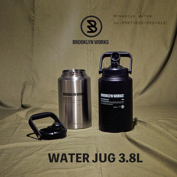 【 BROOKLYN WORKS WATER JUG 3.8L / ウォータージャグ 3.8リットル 】タンク アイスジャグ アイスボトル 水筒 真空断熱 キャンプ アウトドア スポーツ
