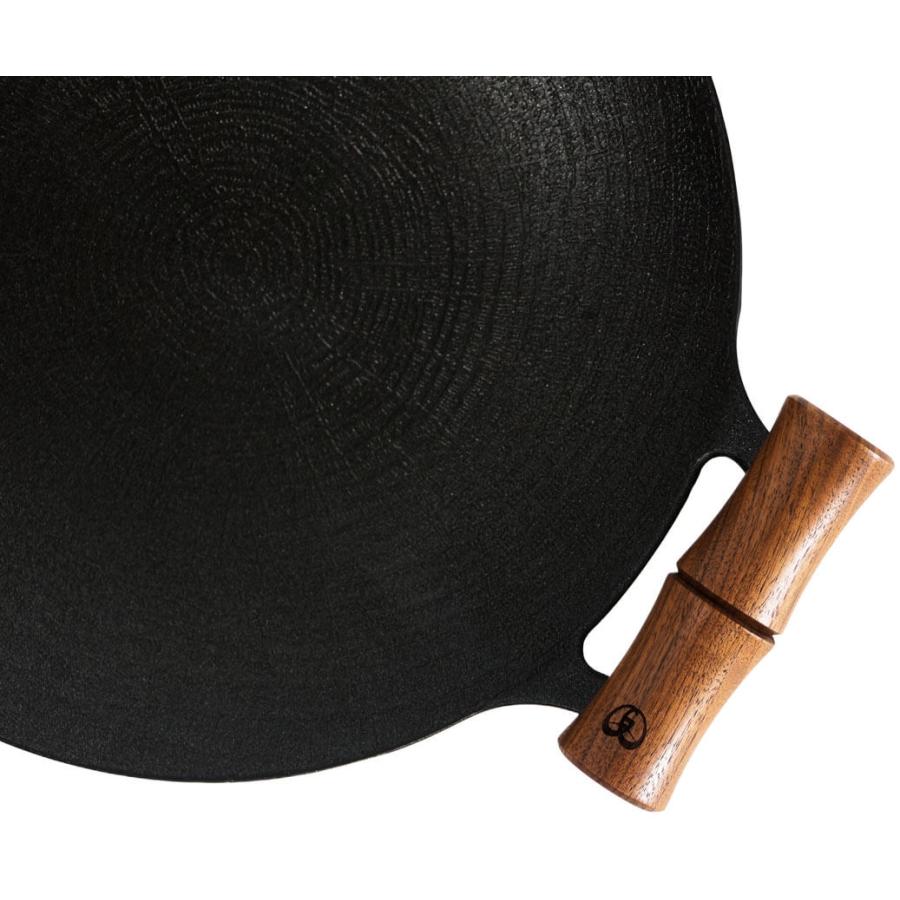 JHQ マルチグリドル 33cm 純正ミトン・木製取手・社外ケース付き JHQ マルチグリドル 33cm 純正ミトン・木製取手・社外ケース付き