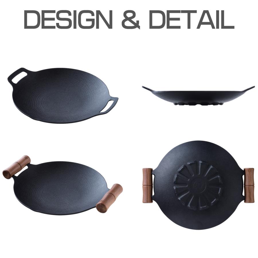 JHQ マルチグリドル 29cm 深型 鉄板 アウトドア フライパン 調理器具 JHQ 鉄板マルチグリドル 深型 29cm アウトドア プレート 丸型