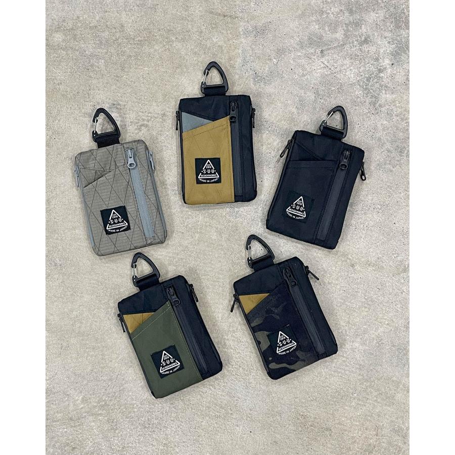 ( SUU DESIGN WORKS / Multi Pouch (GRAY) ) スーデザインワークス マルチポーチ グレー 財布 カード ...