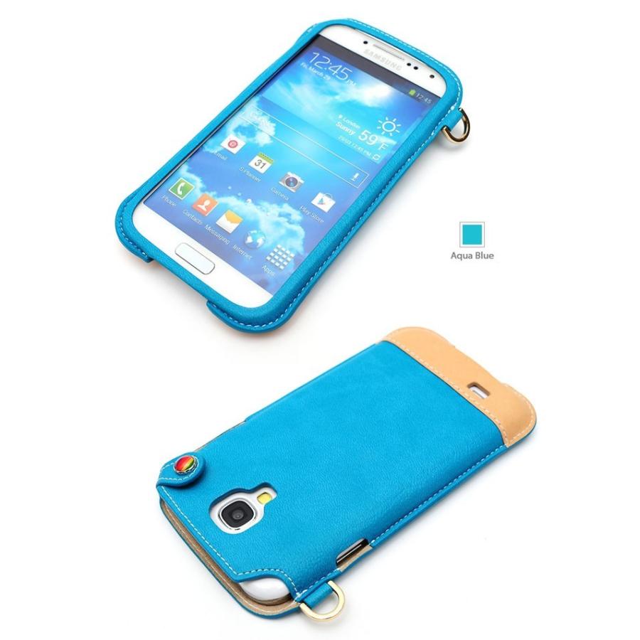 LIM'S galaxy S4 SC-04E イタリアンPU レザー ＆ 本革 コラボ