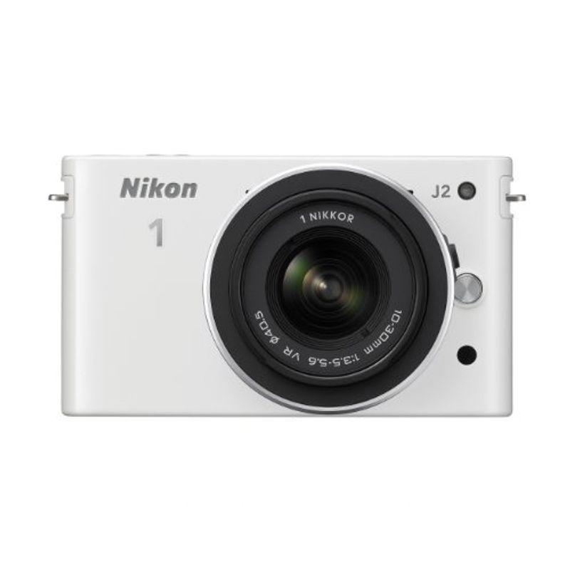 【あすつく】 Nikon N1J2HLKWH ホワイト 標準ズームレンズキット J2 (ニコンワン) 1 Nikon ミラーレス一眼カメラ 交換レンズ