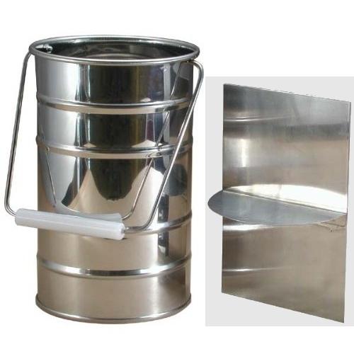 茶道具 華道具 茶花手桶 仕切板つき 期間限定 ステンレス 激安 花筒 バケツ