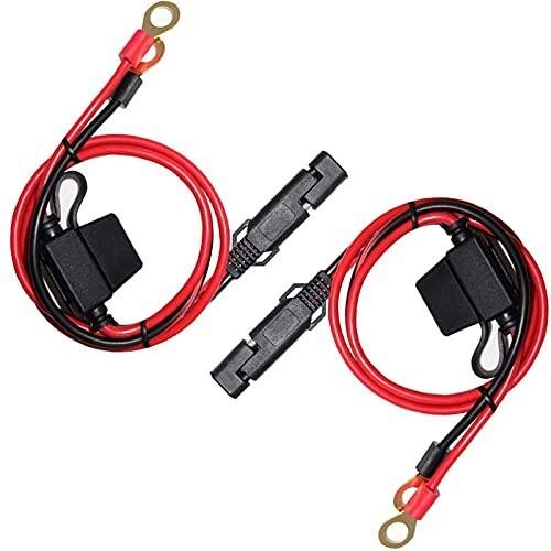 Ruizhi 2 パック オートバイ Sae 延長コード スイッチ 防 プラグ ケーブル コネクタ モデル着用 注目アイテム ヒューズ バッテリー カー