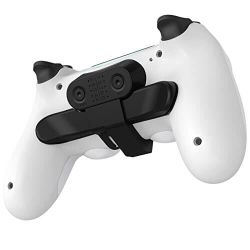 Ps4 背面ボタンアタッチメント Ps4 コントローラー用 背面パドル ブラック 簡単設定 リコイル制御 Turbo連射