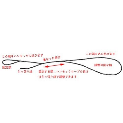 My Outline ハンモック ベルト ロープ 簡単設置 キャンプ アウトドア用 2本セット 灰色の反射斑点の色(3mmx190cm)|chansuaa|02