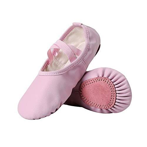 正規品直輸入 Linodes バレエダンスシューズ Pu製バレエ靴 ダンス練習シューズ 大人amp 子供用 初心者 練習用 ピンク 5 5m Quran Unv Edu Sd