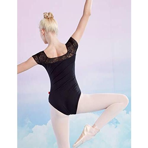 年中無休 Daydance レディース バレエレオタード レース バレエ練習着 背中を美しく ダンス服 ブラック 2xl身長170 175cm Wantannas Go Id