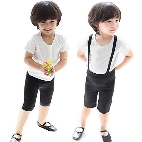 1818円 激安価格の Manana Ma31 バレエ 男の子 ボーイズ ウエア 上下セット シャツ パンツ 3点セット 3way 長さ調整可能 ブラック 5分