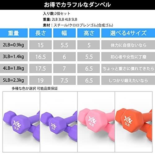 ダンベル 2個セット0.9kg 筋トレダイエット 筋力トレーニング 鉄アレイソフトコーティング カラーダンベル 握|chansuaa|06