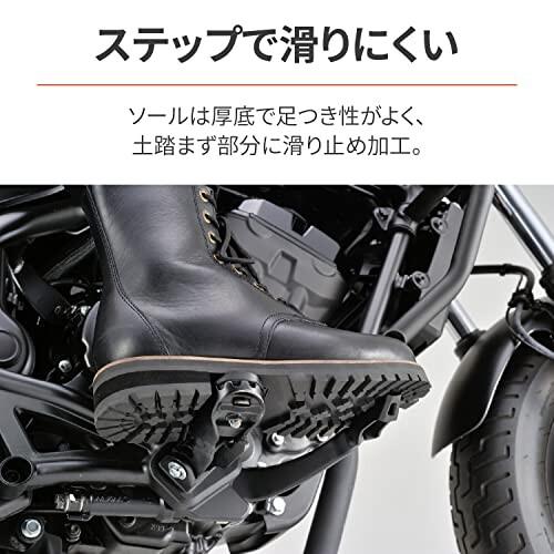 日本国内正規品 デイトナ(Daytona) バイク用 ミドルブーツ 26.0cm/メンズ 本革 牛革(フルグレインレザー) シフトパッ