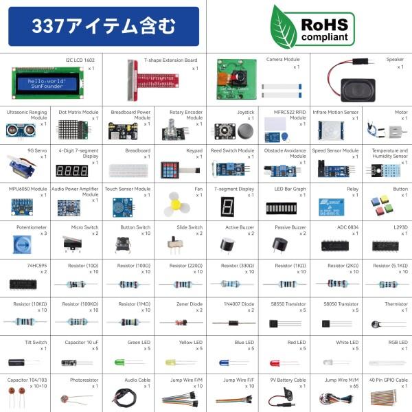 ラズパイ福袋 SunFounder Raspberry Pi 用のスターターキット究極版
