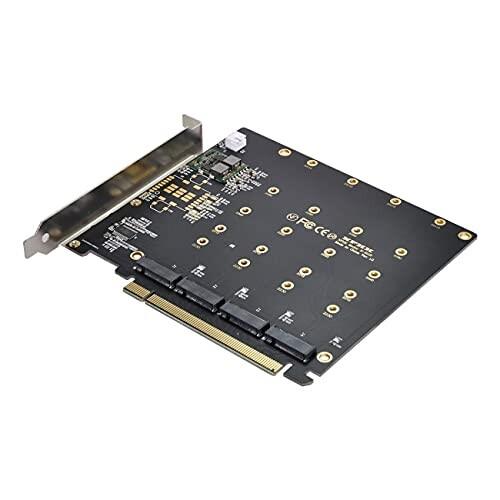 NFHK PCI-E 3.0 X4レーンホストアダプタM.2 AHCI NVME SSD MキーコンバータPCI Express X16_1