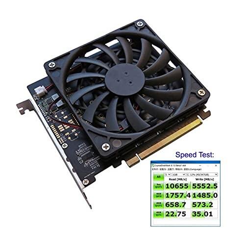 NFHK PCI-E 3.0 X4レーンホストアダプタM.2 AHCI NVME SSD MキーコンバータPCI Express X16_2