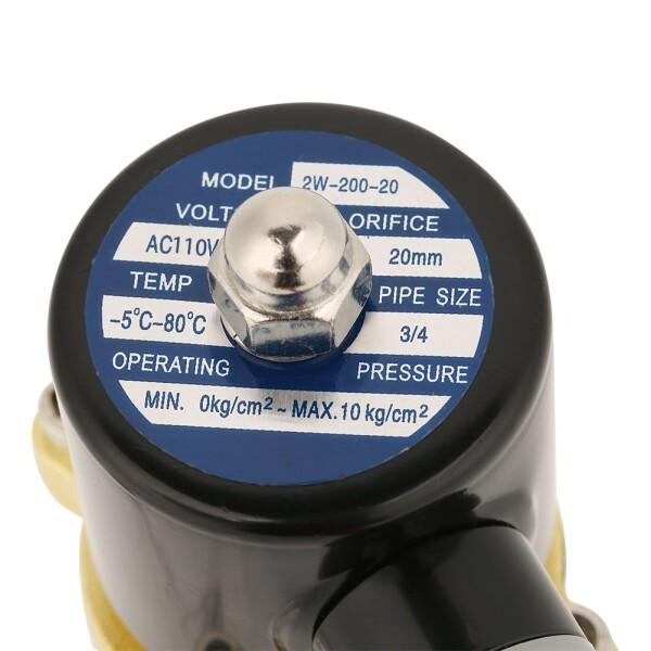 Hilitand PT3 / 4通常閉鎖2ポート真鍮ソレノイドバルブ用エア