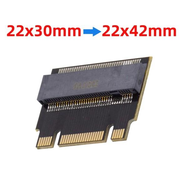 Cablecc Adattatore Estensione NGFF NVME M.2 - Da 2230 A 2242 Per Legion Go ThinkPad - B+M Key Maschio A Femmina - 2