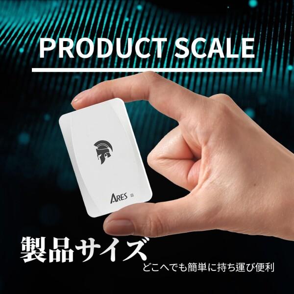 DATOダト 外付け SSD 2TB アーリス トーチ 超軽量 USB 3.2 Gen 2x1 Type C 外部ソリッドステートドライブ (の画像