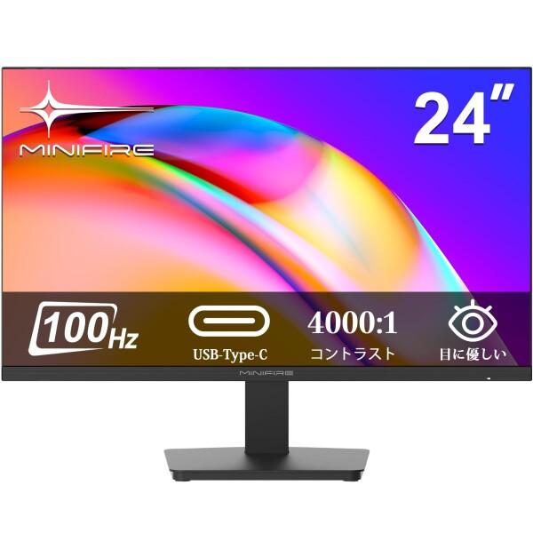 Minifire 24インチ モニター PC ディスプレイ フルHD HDR10