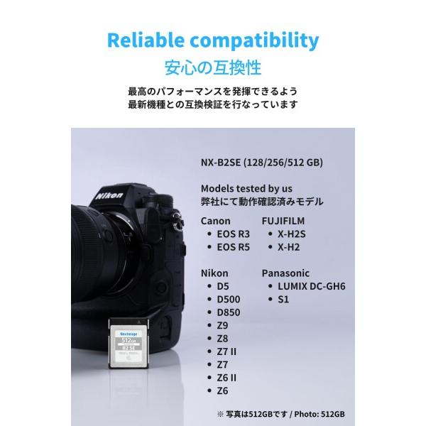 Nextorage 日本メーカー CFexpress TypeB 128GB 最大読出し速度