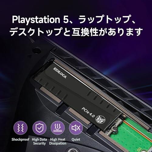 s*5様 M.2 SSD NVMe 4TB ヒートシンク付 Amazon | SUNEAST NVMe SSD PCIe Gen4×4 PS5確認済み