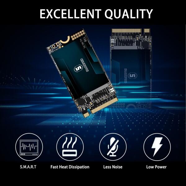 SSD 512GB M.2 2242 NVMe S SHARKSPEED PCIe Gen3.0x4 ミニSSD 内蔵型