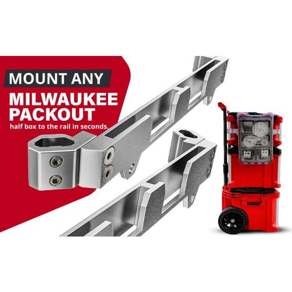CurvaNamic ツールレールマウント Milwaukee PACKOUT用 カスタムパーツ 