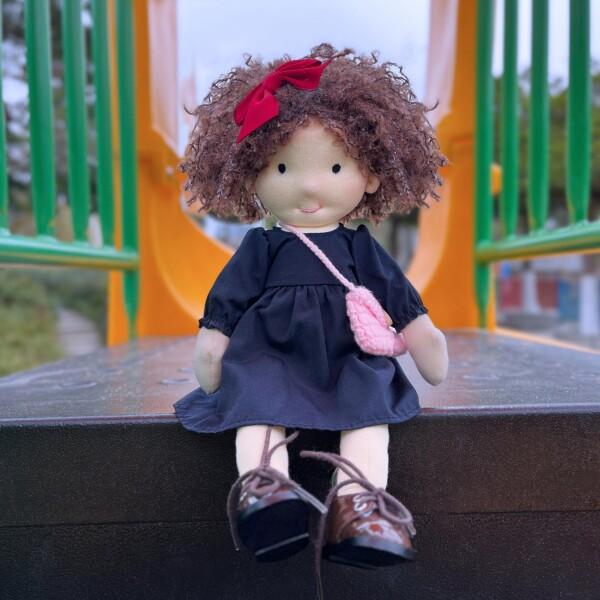 BlissfulPixie Waldorf Doll 手作り人形 - Ignacy 12\" 柔らかい 女の子 かわいい ぬいぐるみ 子供たちに最適の画像